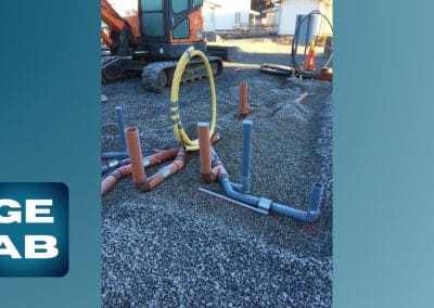 GE AB har grävt ner ett avloppssystem i Tanums kommun